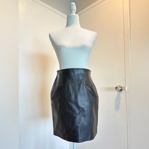 Black Leather Skirt